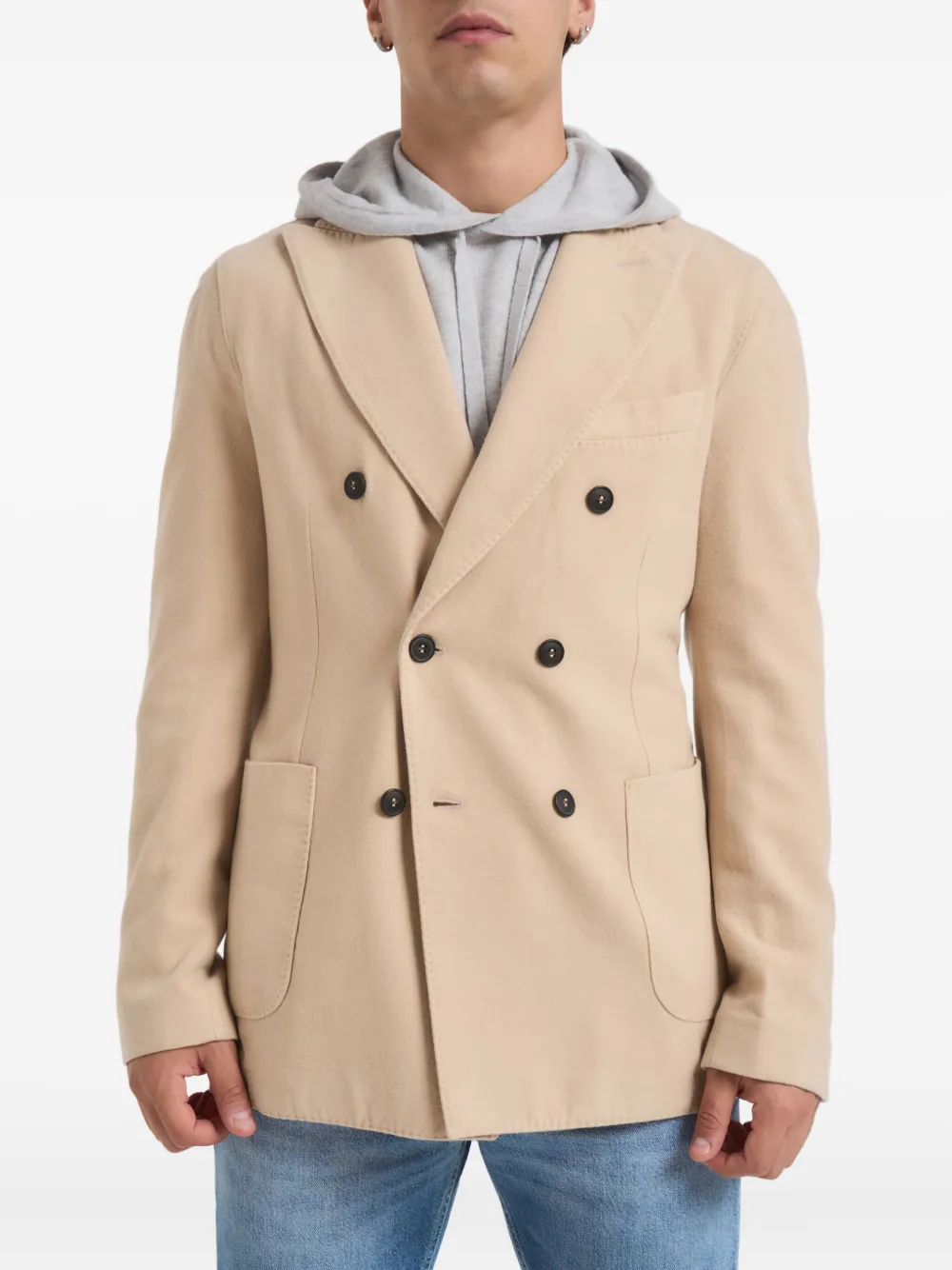 Двубортный пиджак Circolo 1900, нейтральный
Двубортный пиджак Circolo 1900, нейтральный