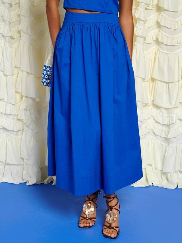 Юбка миди с высокой талией из хлопковой смеси Sister Jane, Blue
Юбка миди с высокой талией из хлопковой смеси Sister Jane, Blue