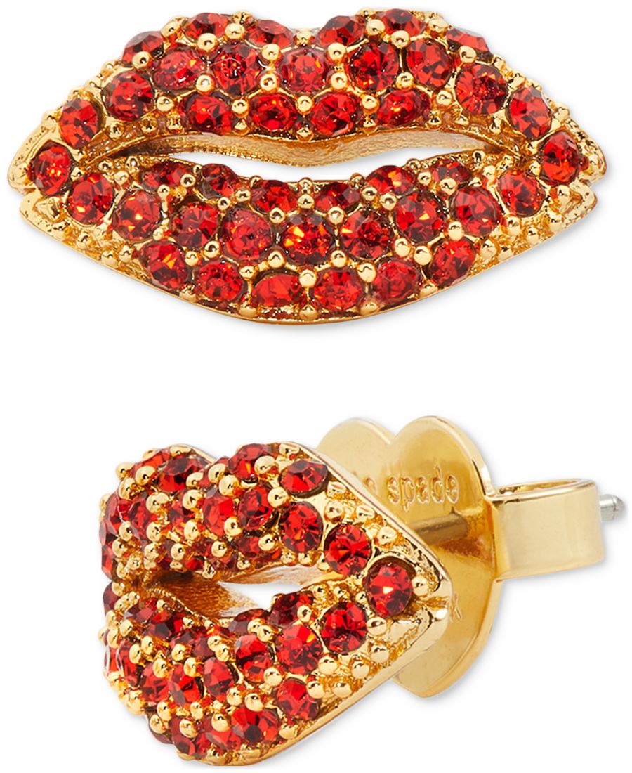 Серьги-гвоздики в виде губ с кристаллами золотистого цвета kate spade new york, Red.
Серьги-гвоздики в виде губ с кристаллами золотистого цвета kate spade new york, Red.