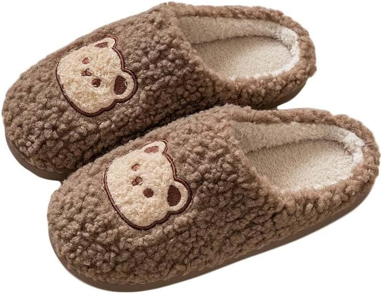 Тапочки Molodo Cute Bear для женщин и мужчин, пушистые теплые шлепанцы, уютные домашние тапочки с закрытым носком, противоскользящие тапочки, коричневый
Тапочки Molodo Cute Bear для женщин и мужчин, пушистые теплые шлепанцы, уютные домашние тапочки с закрытым носком, противоскользящие тапочки, коричневый