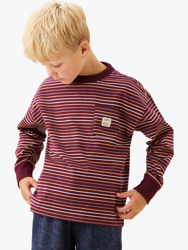 Детская хлопковая футболка с длинным рукавом в полоску Angel & Rocket
Детская хлопковая футболка с длинным рукавом в полоску Angel & Rocket