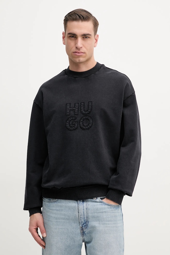 Хлопковая толстовка Hugo, черный
Хлопковая толстовка Hugo, черный