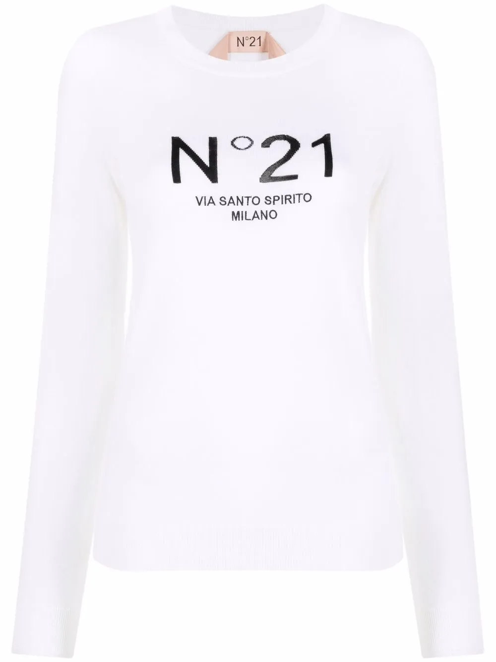 Шерстяной джемпер с логотипом Nº21, нейтральный
Шерстяной джемпер с логотипом Nº21, нейтральный