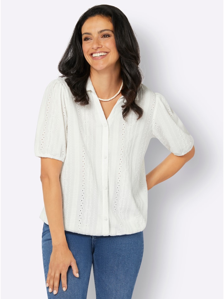 Блузка с короткими рукавами цвета экрю WITT WEIDEN
Блузка с короткими рукавами цвета экрю WITT WEIDEN