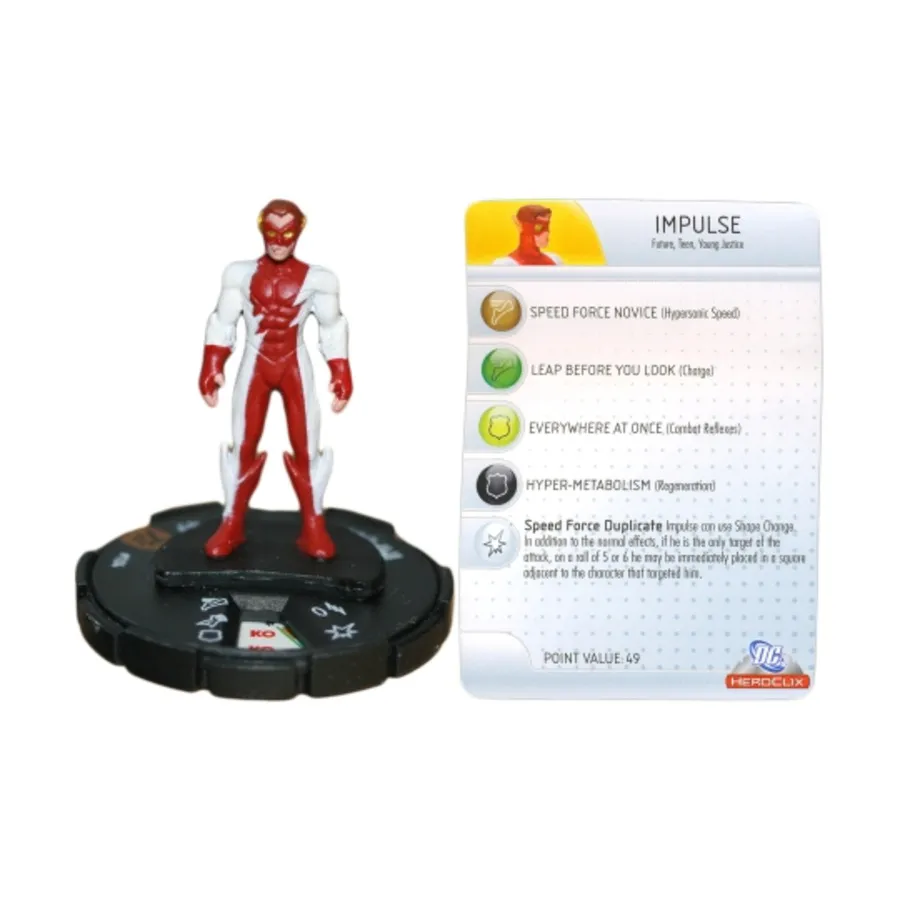 Импульс (ограниченное издание) # 104 (LE), DC HeroClix - 75th Anniversary - Singles
Импульс (ограниченное издание) # 104 (LE), DC HeroClix - 75th Anniversary - Singles