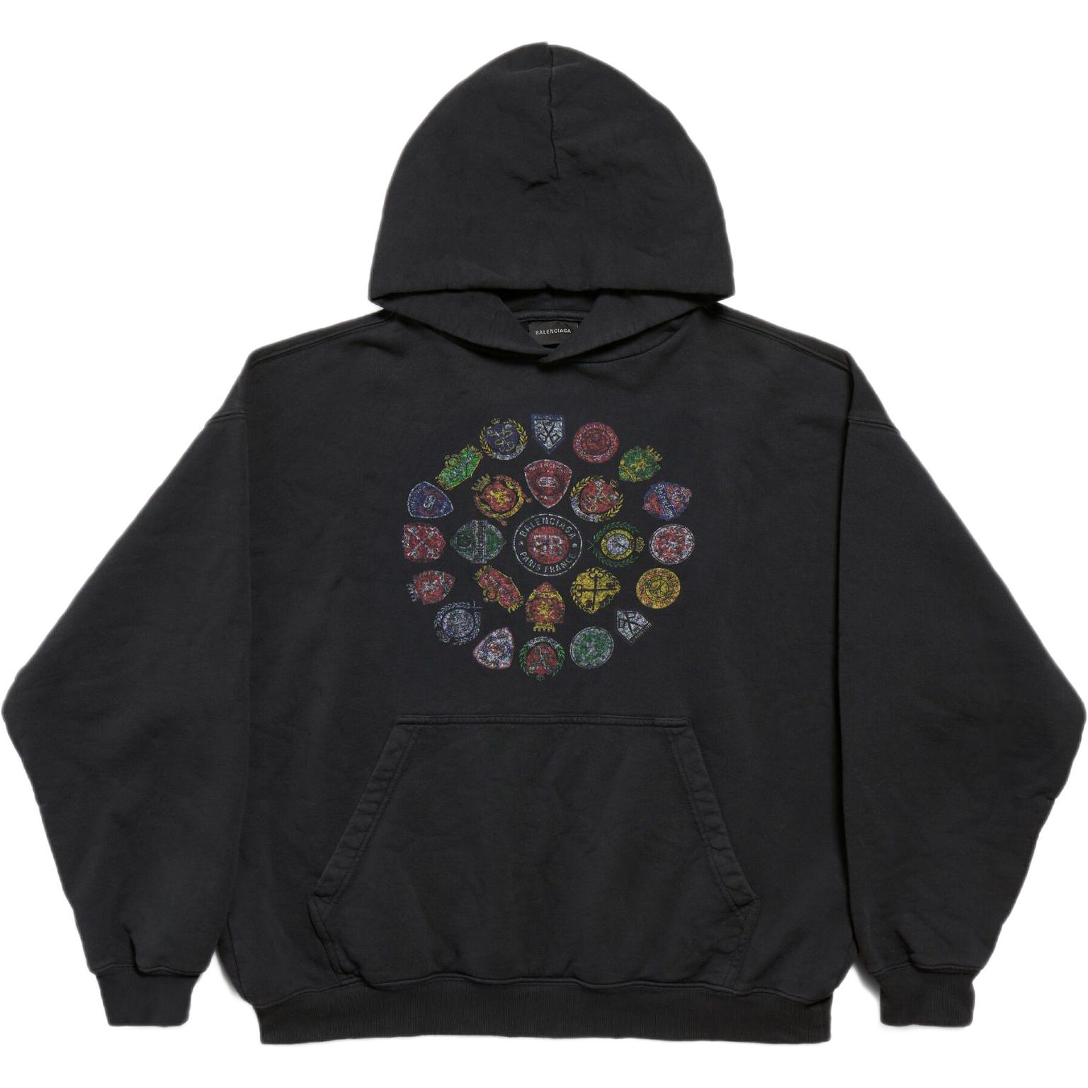 Графический принт худи Balenciaga, черный
Графический принт худи Balenciaga, черный