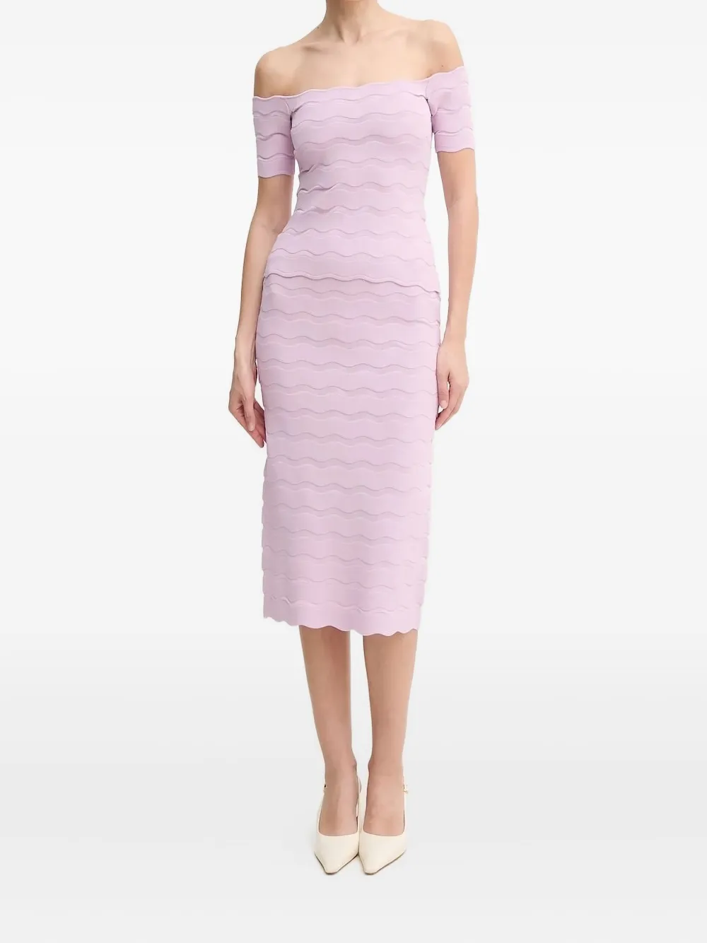 Юбка миди Eloise Hervé Léger, розовый
Юбка миди Eloise Hervé Léger, розовый