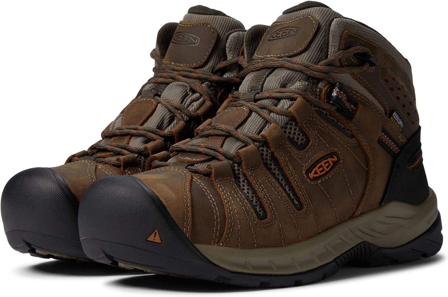 Рабочая обувь водонепроницаемая с мягким носком Flint II Mid Waterproof Soft Toe KEEN Utility, цвет Black Olive/Brindle
Рабочая обувь водонепроницаемая с мягким носком Flint II Mid Waterproof Soft Toe KEEN Utility, цвет Black Olive/Brindle