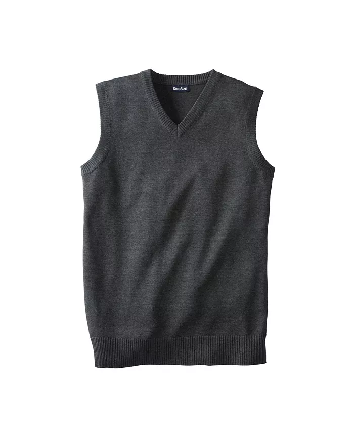 Мужской легкий жилет-свитер с V-образным вырезом KingSize, черный
Мужской легкий жилет-свитер с V-образным вырезом KingSize, черный