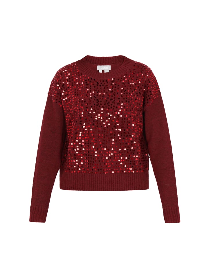 Женский свитер бордового цвета Usha
Женский свитер бордового цвета Usha