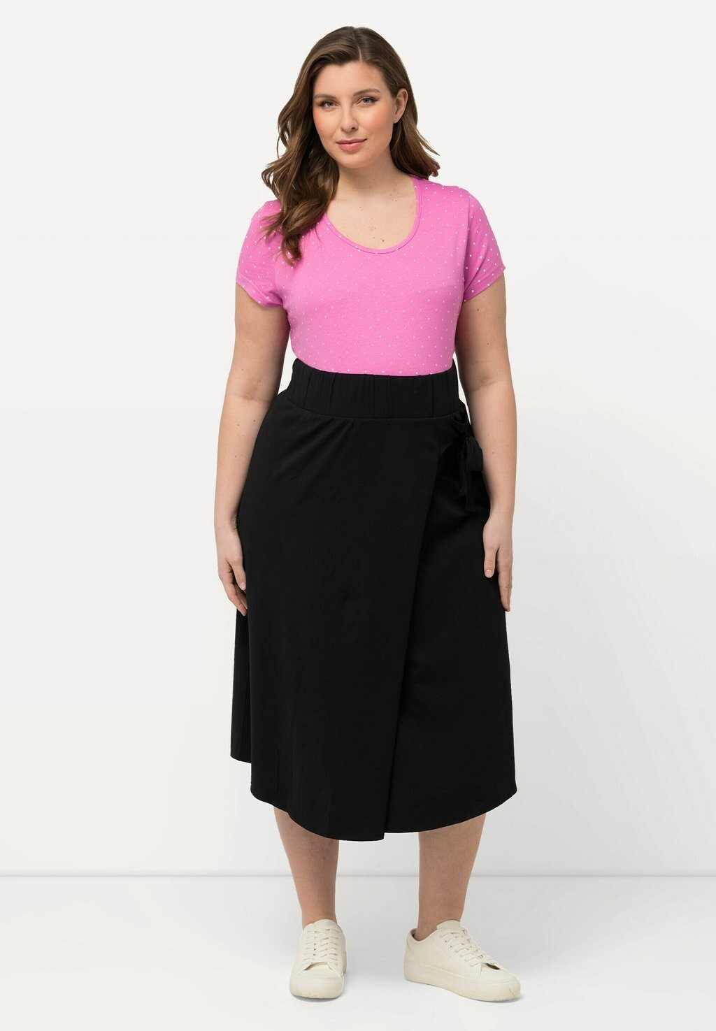 Юбка А-силуэта Ulla Popken, черный 
Юбка А-силуэта Ulla Popken, черный