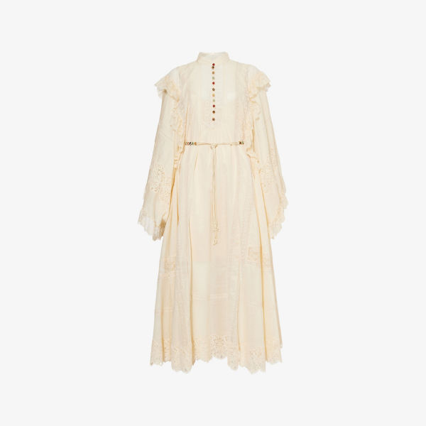Миди-платье Zimmermann кружевное из хлопкового поплина, бежевый
Миди-платье Zimmermann кружевное из хлопкового поплина, бежевый