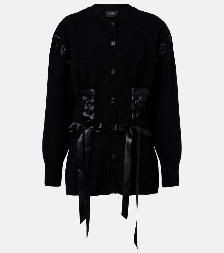 Кардиган из смесовой шерсти с декоративными элементами Simone Rocha, Black
Кардиган из смесовой шерсти с декоративными элементами Simone Rocha, Black