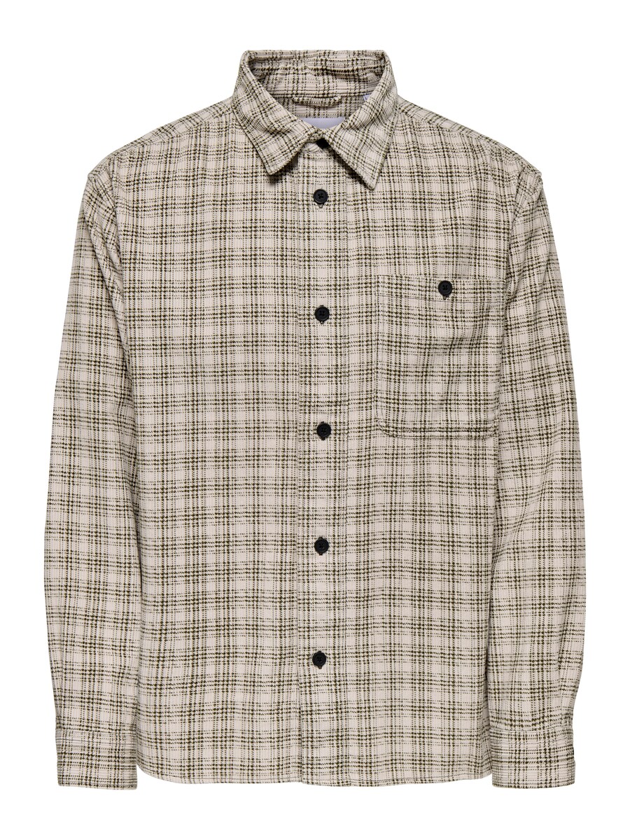 Рубашка на пуговицах Comfort fit Only & Sons ONSWaleed, кремовый/темно-зеленый
Рубашка на пуговицах Comfort fit Only & Sons ONSWaleed, кремовый/темно-зеленый