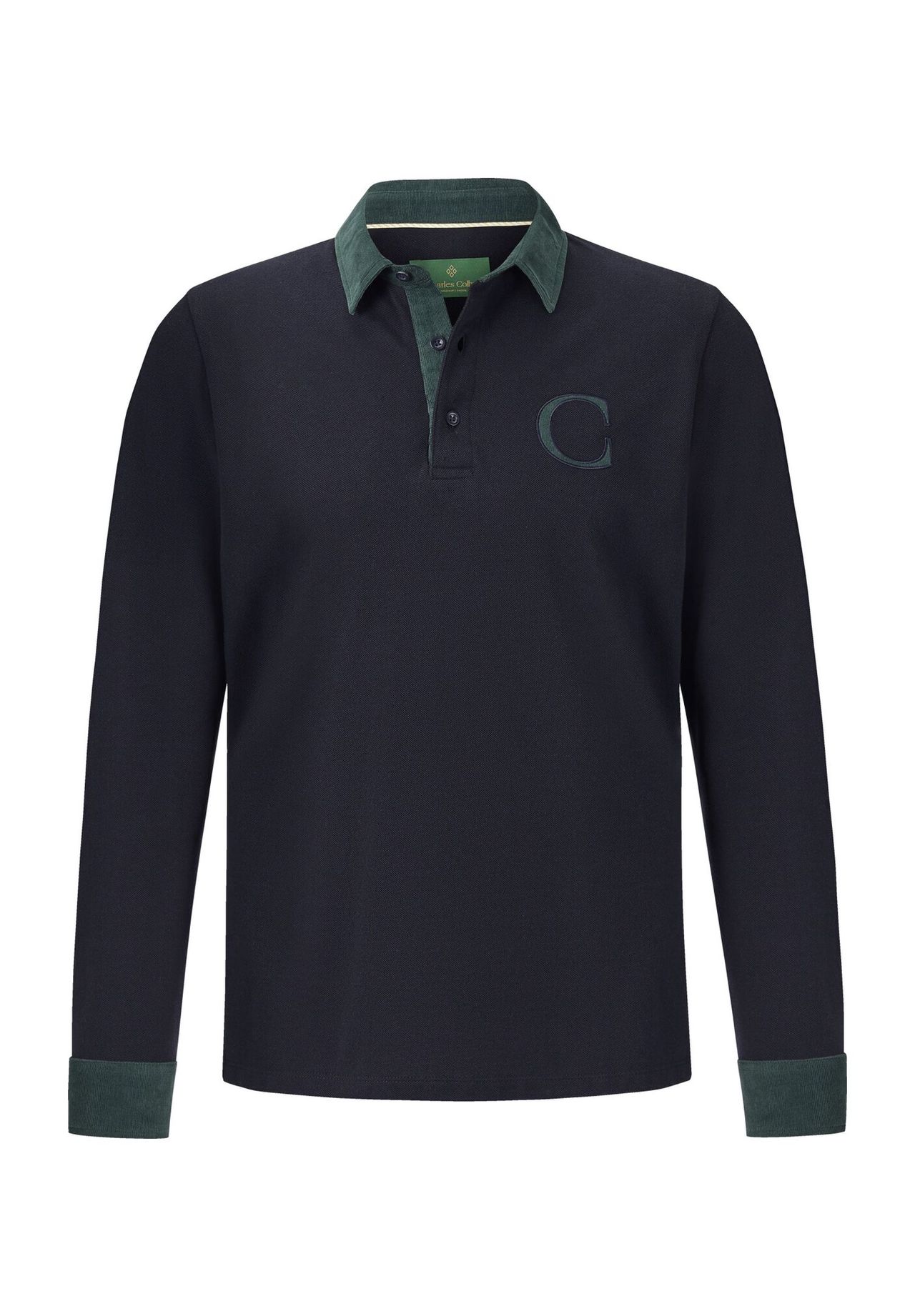 Рубашка-поло с длинными рукавами DUKE BLAKE Charles Colby, темно-синий 
Рубашка-поло с длинными рукавами DUKE BLAKE Charles Colby, темно-синий