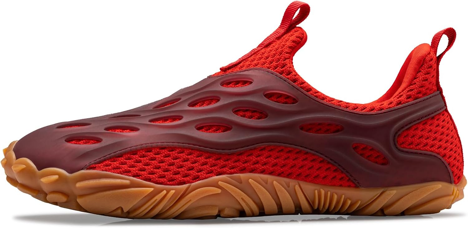 Кроссовки для женщин и мужчин, модные кроссовки - с нулевым перепадом, широким носком Bare Frog, красный
Кроссовки для женщин и мужчин, модные кроссовки - с нулевым перепадом, широким носком Bare Frog, красный