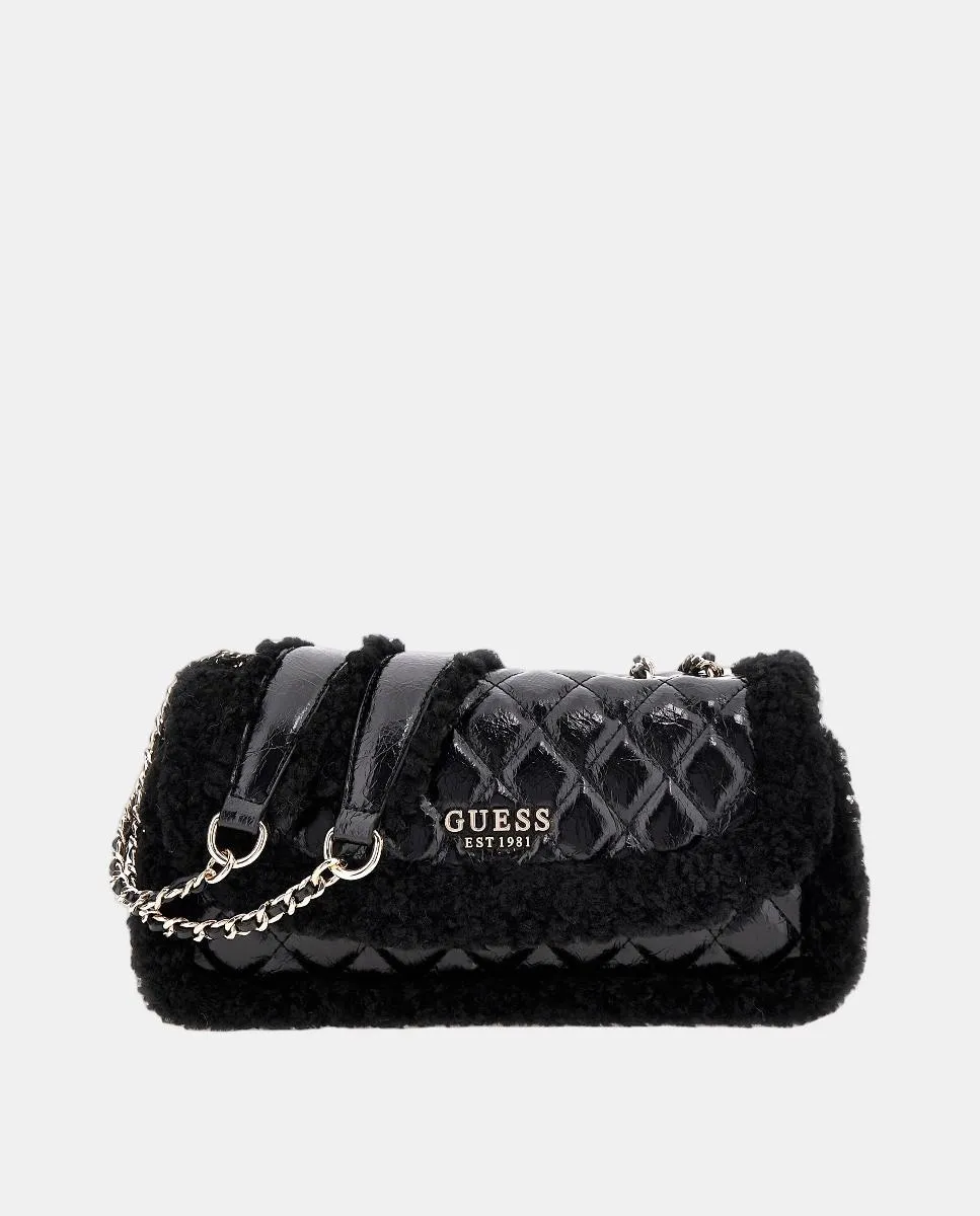 Сумка через плечо с магнитной застёжкой на клапане Guess, черный
Сумка через плечо с магнитной застёжкой на клапане Guess, черный