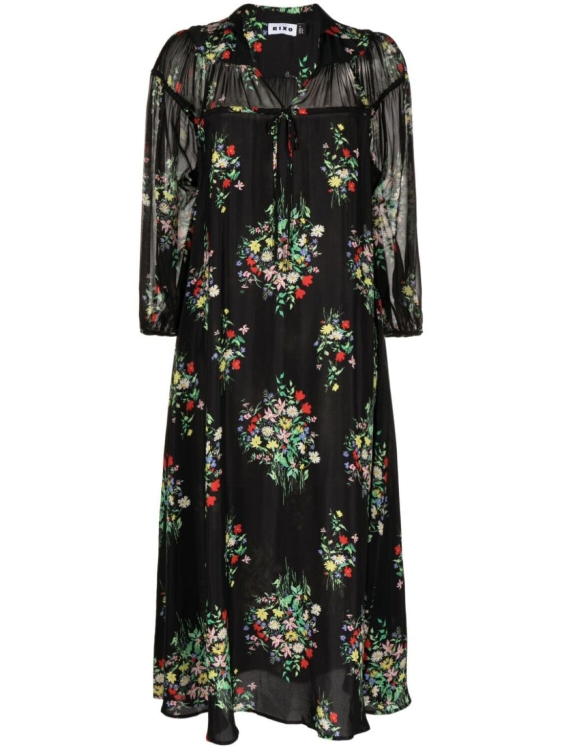 Платье-трапеция Khaleesha с цветочным принтом Rixo, черный
Платье-трапеция Khaleesha с цветочным принтом Rixo, черный