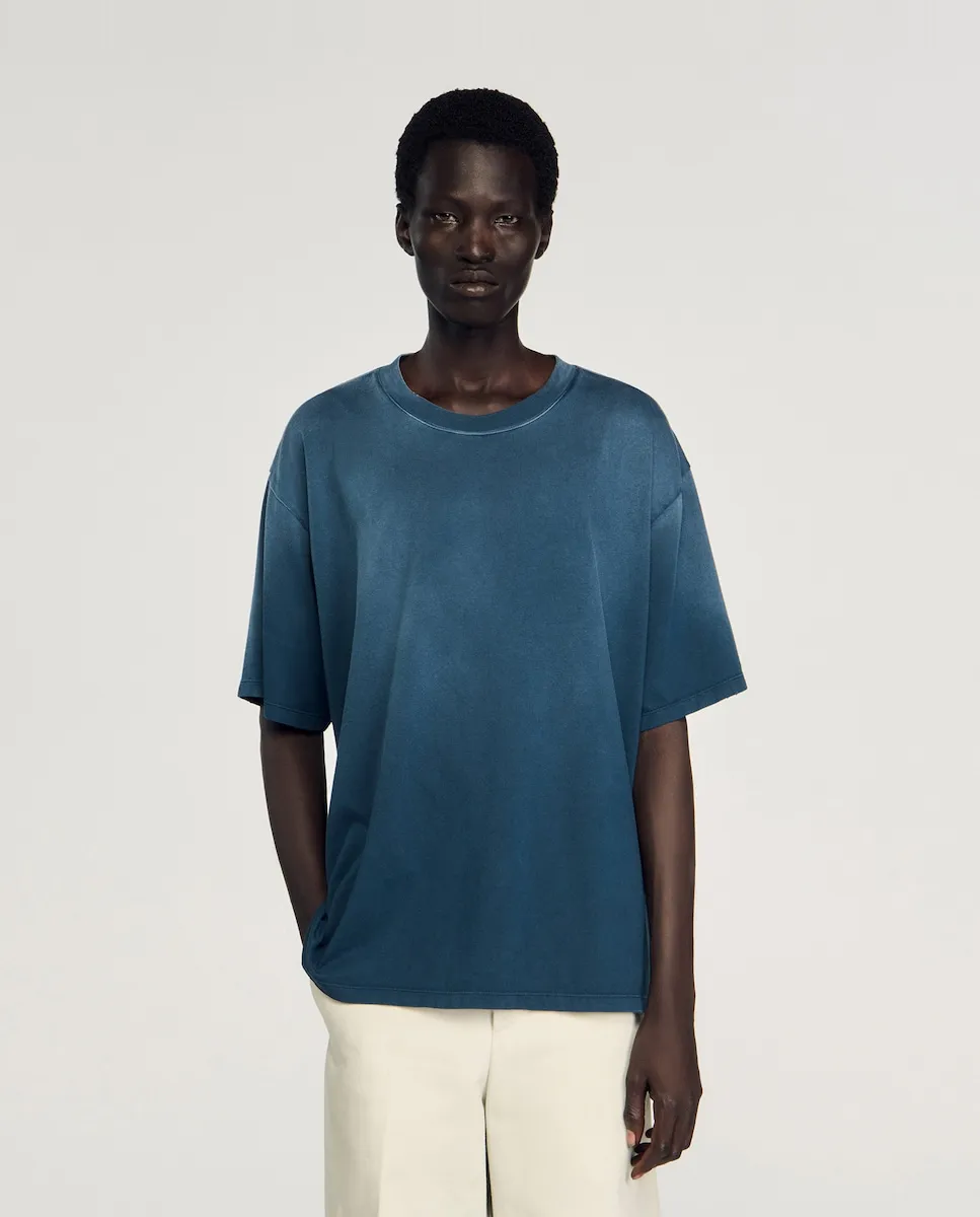 Мужская оверсайз футболка из хлопка Sandro, синий
Мужская оверсайз футболка из хлопка Sandro, синий