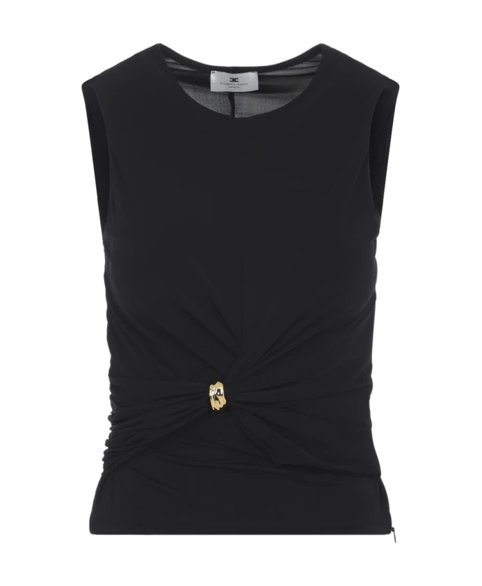 Топ без рукавов Elisabetta Franchi, черный
Топ без рукавов Elisabetta Franchi, черный