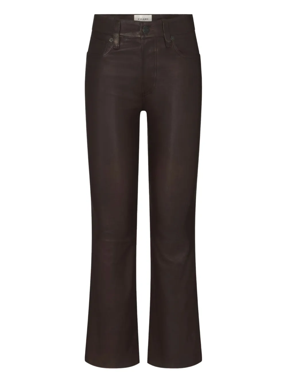 Кожаные расклешенные брюки FRAME, коричневый
Кожаные расклешенные брюки FRAME, коричневый