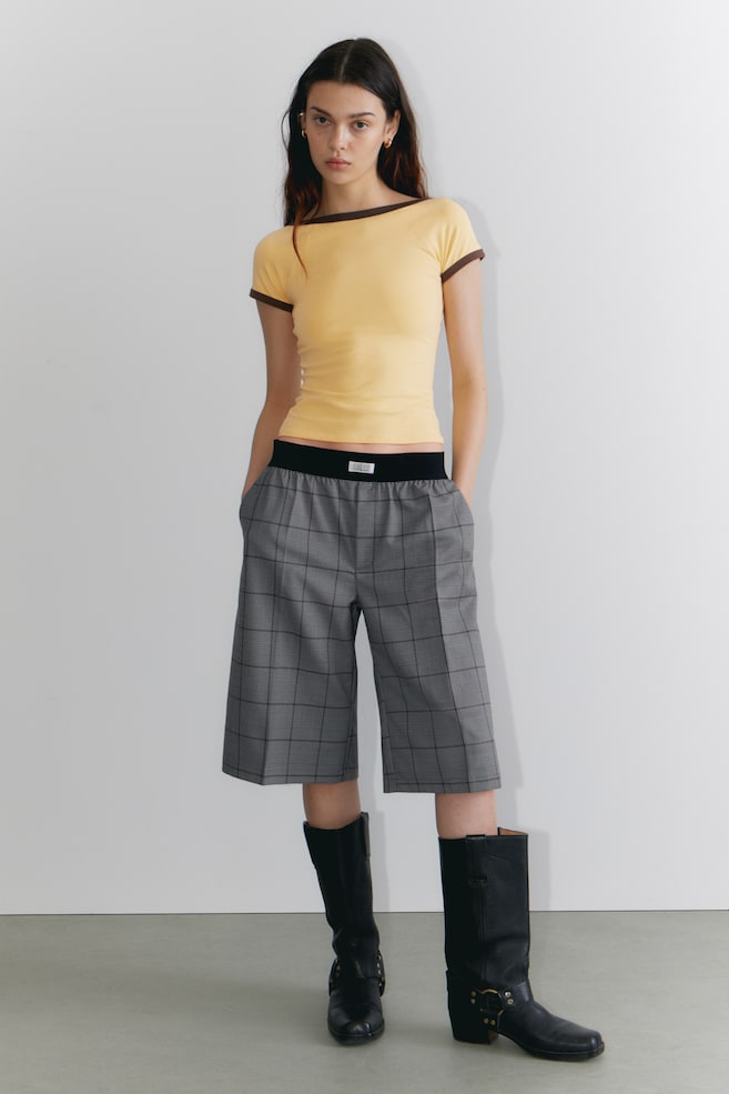 Свободные шорты с заниженной талией. Monki, серый
Свободные шорты с заниженной талией. Monki, серый