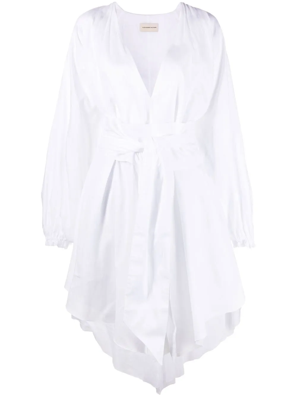 Платье миди с длинными рукавами и сборками Alexandre Vauthier, белый
Платье миди с длинными рукавами и сборками Alexandre Vauthier, белый