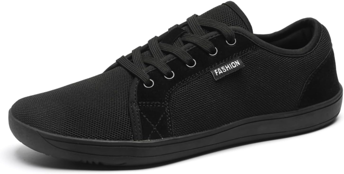 Унисекс минималистичные кроссовки с сеткой для бега, Подошва с нулевым падением, Удобные кроссовки с широкой колодкой, шнуровкой, для кросс-тренинга, легкие прогулочные повседневные обувь Xoekd, черный
Унисекс минималистичные кроссовки с сеткой для бега, Подошва с нулевым падением, Удобные кроссовки с широкой колодкой, шнуровкой, для кросс-тренинга, легкие прогулочные повседневные обувь Xoekd, черный