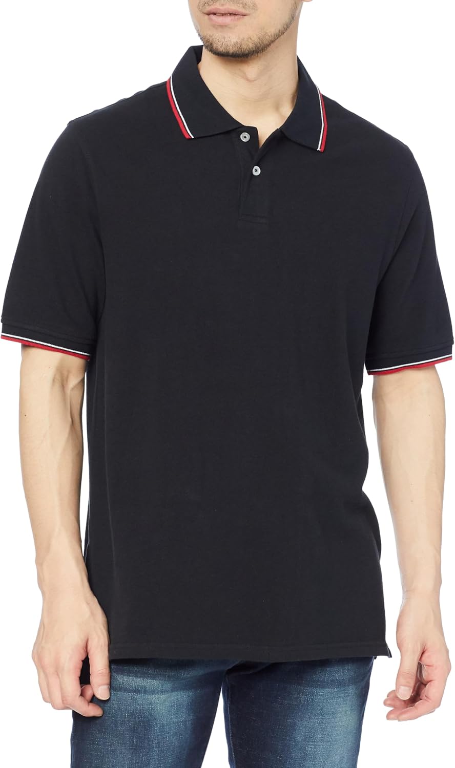 Мужская хлопковая поло-рубашка пике Amazon Essentials, стандартного кроя, белый/черный/красный
Мужская хлопковая поло-рубашка пике Amazon Essentials, стандартного кроя, белый/черный/красный