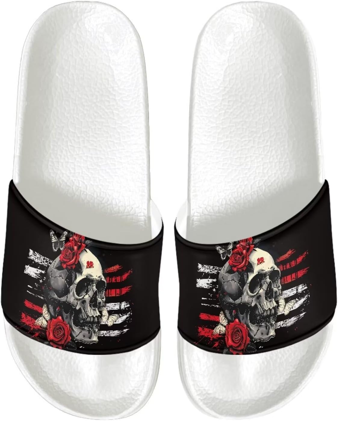 Мужские шлепанцы с плоской подошвой, нескользящие, быстро сохнущие, для душа, для ванной комнаты, для улицы и дома Jrysaedy, Skull With Roses
Мужские шлепанцы с плоской подошвой, нескользящие, быстро сохнущие, для душа, для ванной комнаты, для улицы и дома Jrysaedy, Skull With Roses