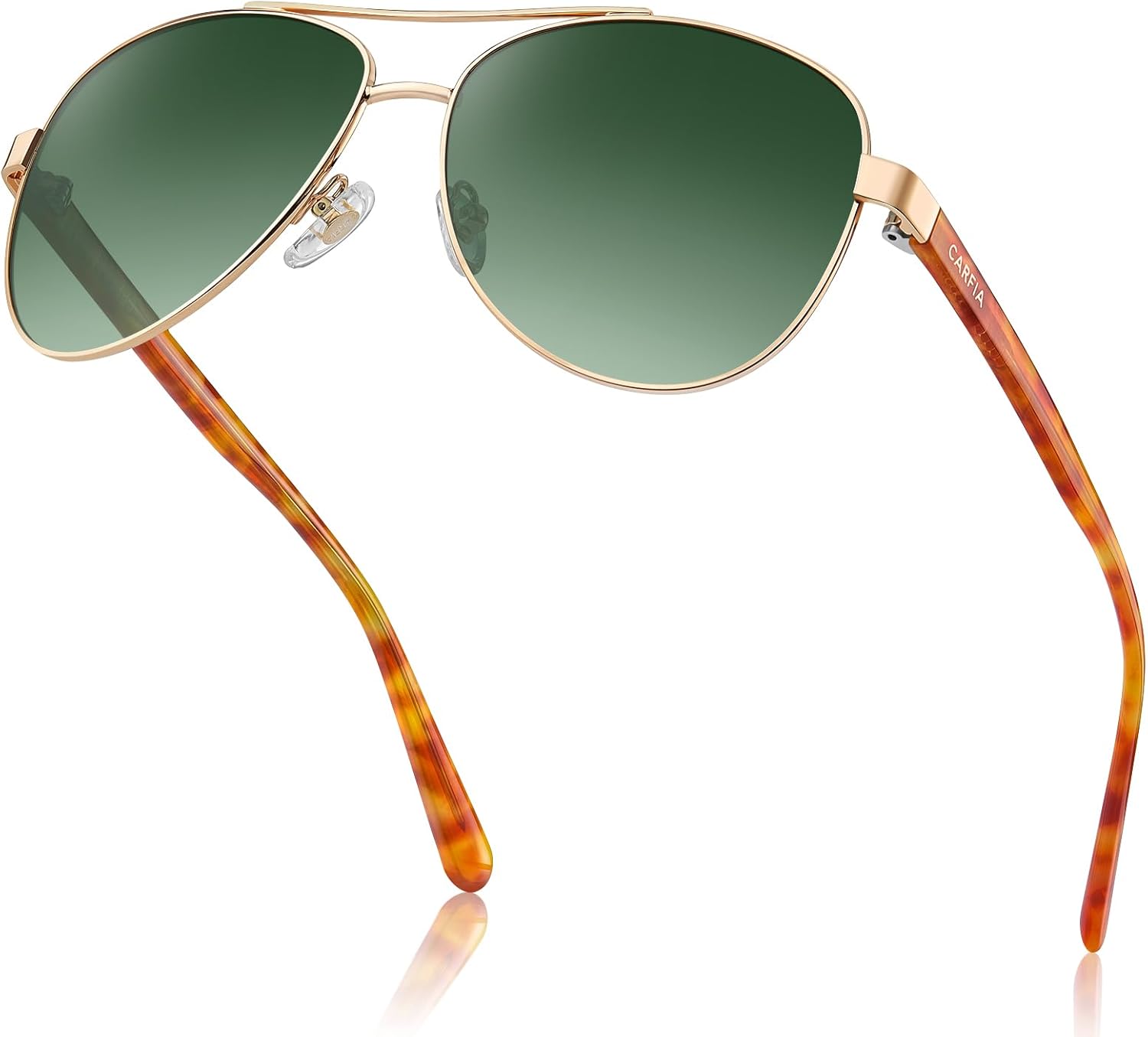 Солнцезащитные очки CARFIA Retro Trendy Pilot для женщин, поляризованные, с защитой от УФ-излучения, легкие, для вождения на открытом воздухе, с металлической оправой, 6. Gold Frame Green Gradient-amber Tortoise Legs
Солнцезащитные очки CARFIA Retro Trendy Pilot для женщин, поляризованные, с защитой от УФ-излучения, легкие, для вождения на открытом воздухе, с металлической оправой, 6. Gold Frame Green Gradient-amber Tortoise Legs