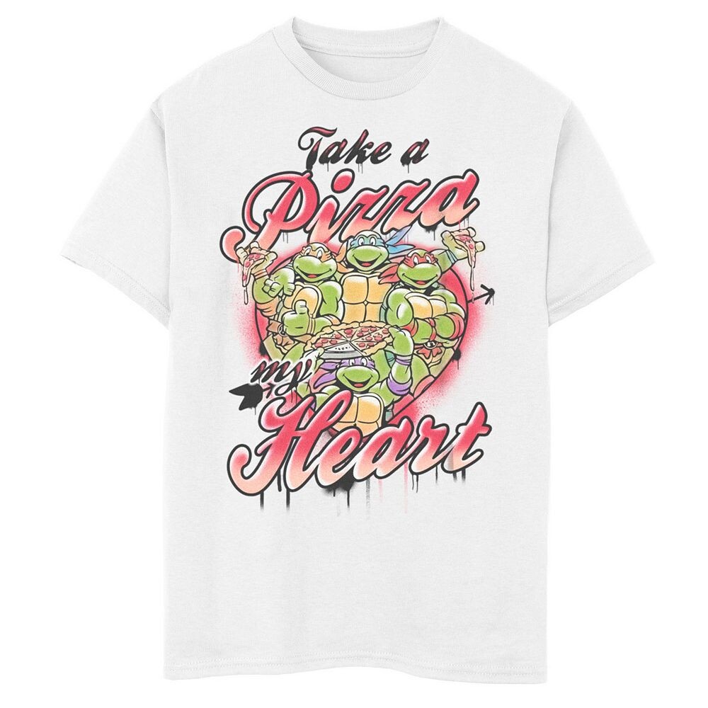 Футболка с рисунком «Черепашки-ниндзя» для мальчиков 8–20 лет Nickelodeon, групповой портрет «Возьми пиццу, мое сердце», белый
Футболка с рисунком «Черепашки-ниндзя» для мальчиков 8–20 лет Nickelodeon, групповой портрет «Возьми пиццу, мое сердце», белый