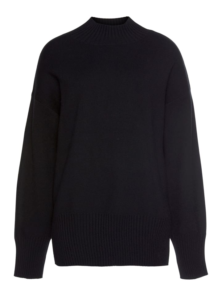 LASCANA Черный свитер со стоячим воротником
LASCANA Черный свитер со стоячим воротником