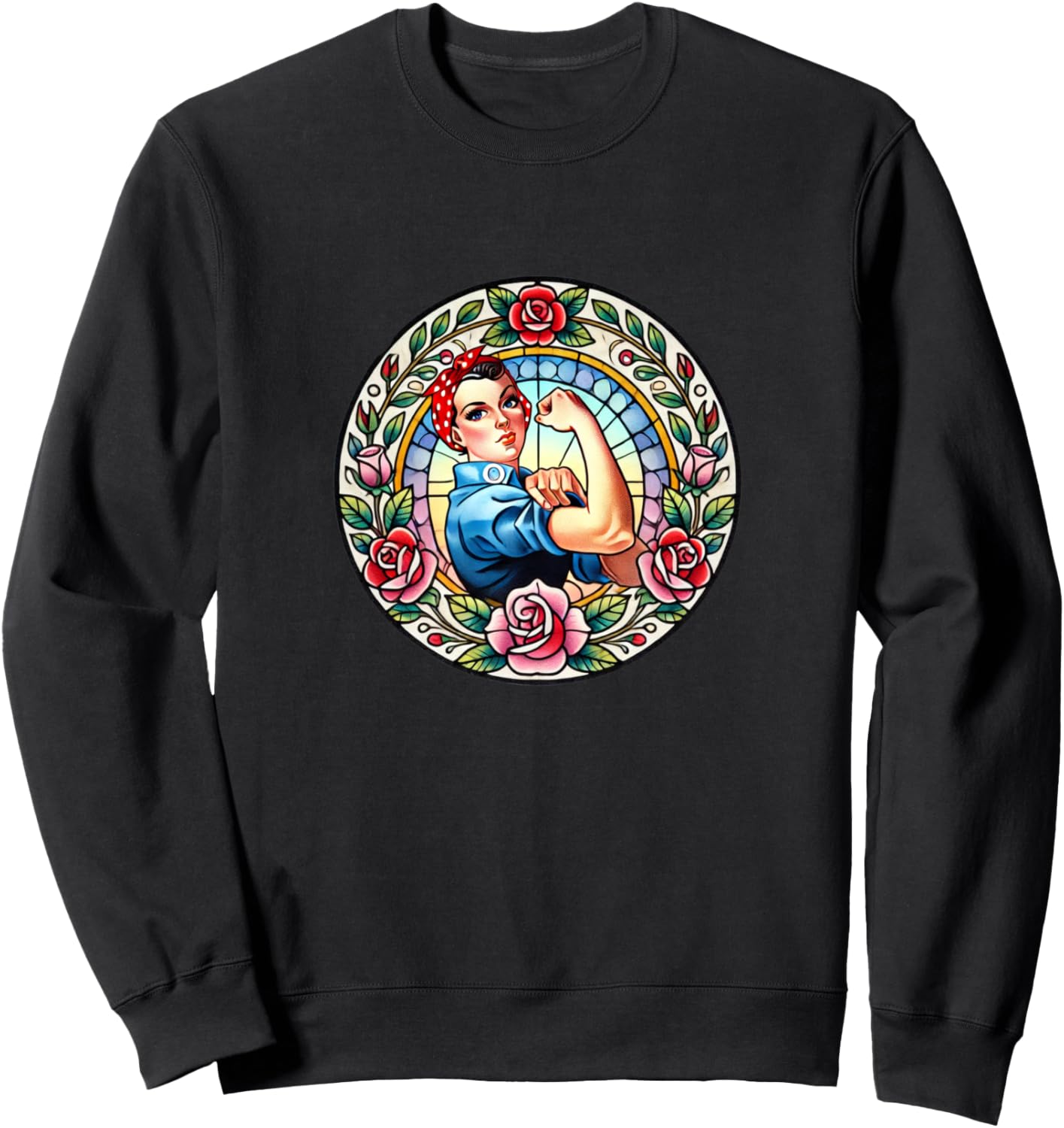 Толстовка с феминистской иллюстрацией «Рози-клепальщица» Vote Rosie Riveter Snugg, черный
Толстовка с феминистской иллюстрацией «Рози-клепальщица» Vote Rosie Riveter Snugg, черный