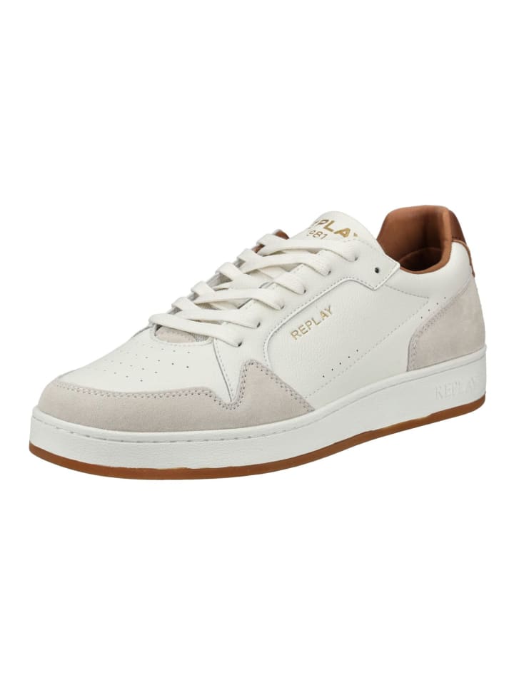 Низкие кроссовки Replay, белый/коричневый
Низкие кроссовки Replay, белый/коричневый