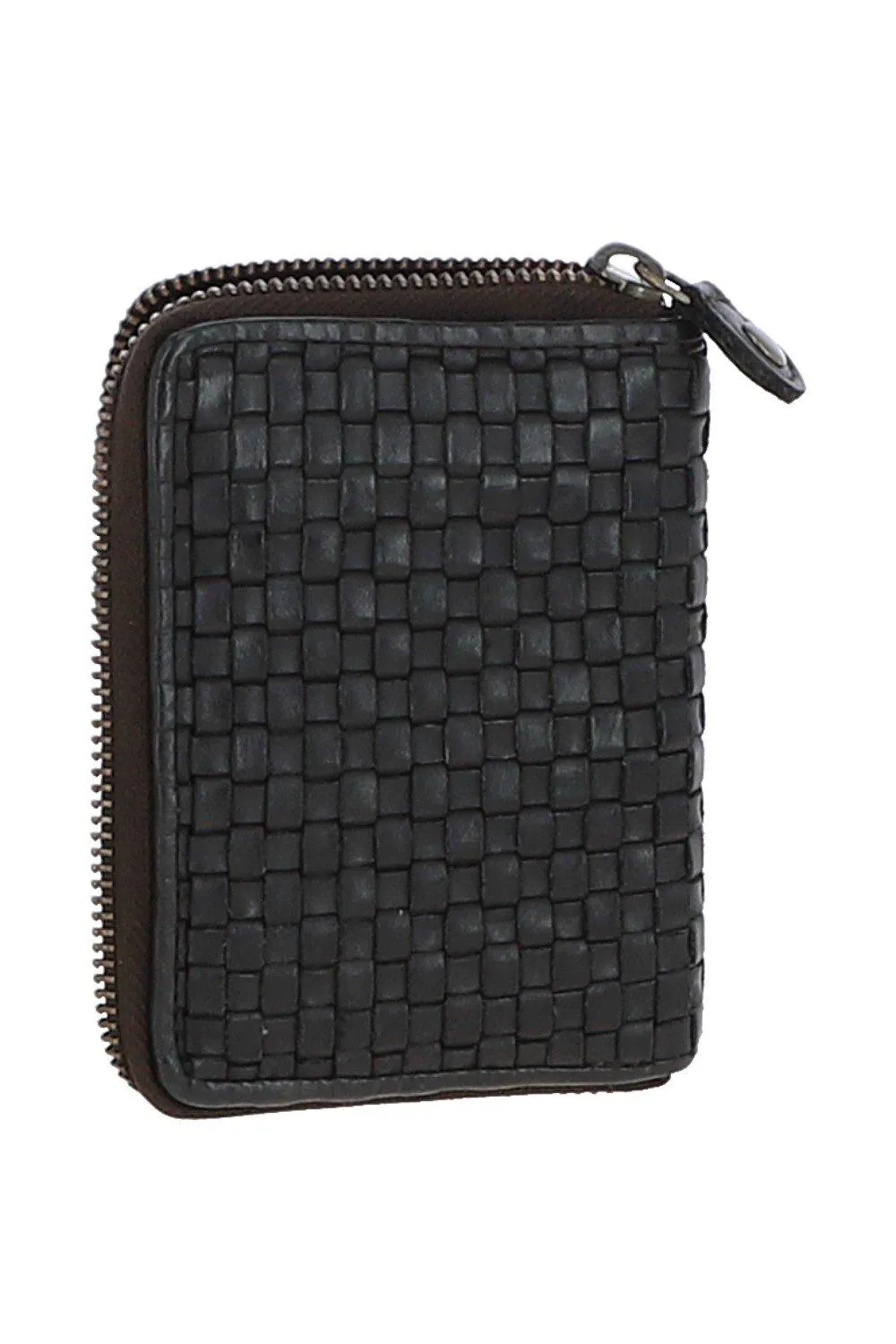 Маленький винтажный плетеный кожаный кошелек на молнии на 6 карточек для монет Ashwood Leather, серый
Маленький винтажный плетеный кожаный кошелек на молнии на 6 карточек для монет Ashwood Leather, серый