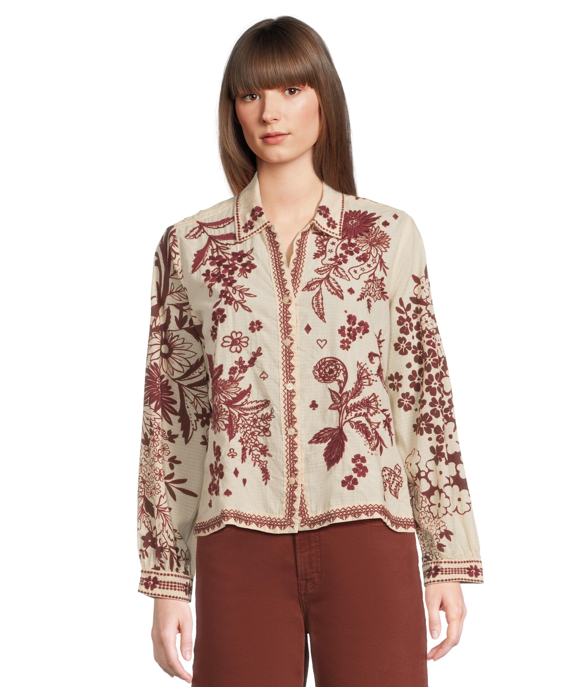 Рубашка Johnny Was Open Neck Shirt, цвет Aquijio
Рубашка Johnny Was Open Neck Shirt, цвет Aquijio