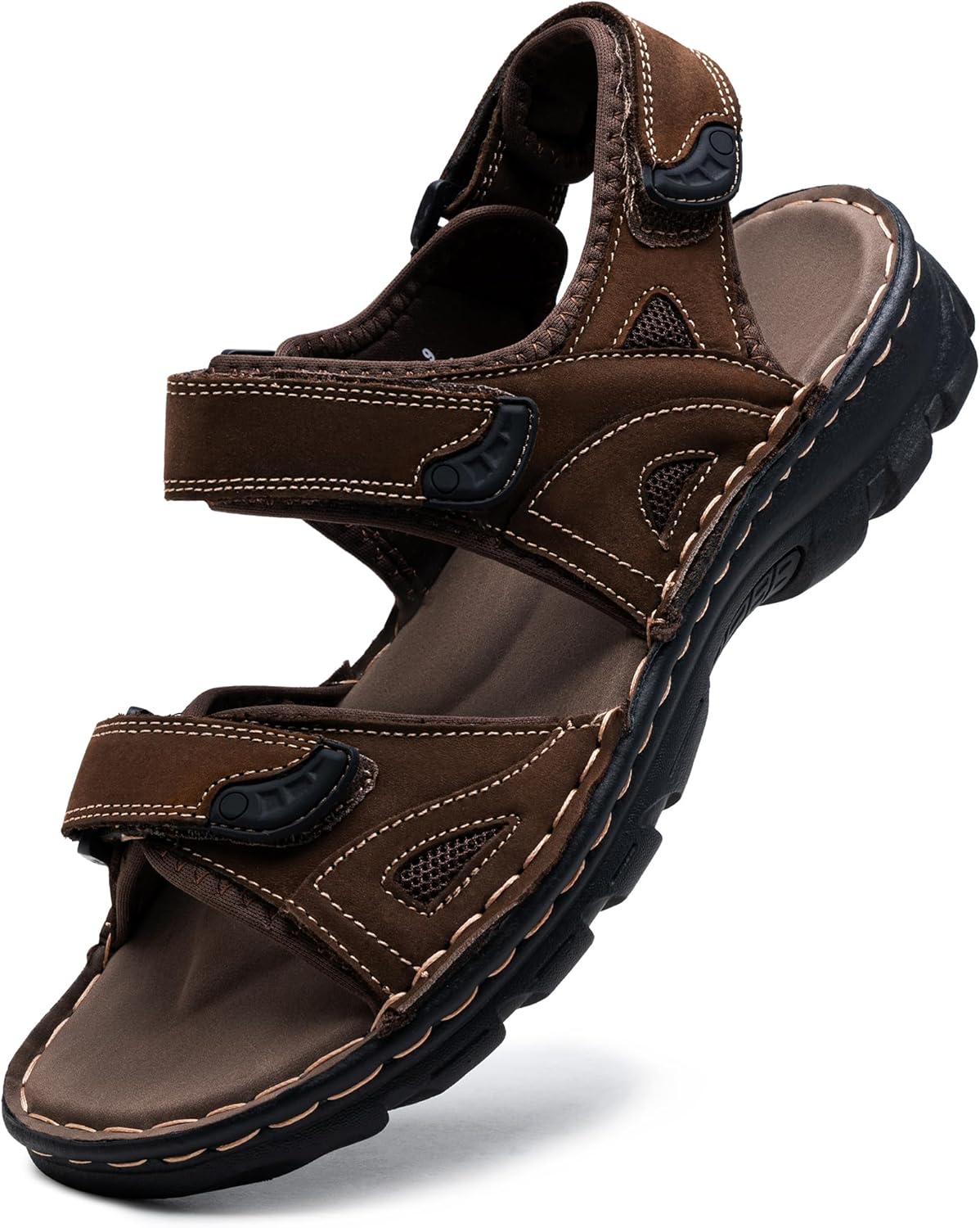 Мужские сандалии Jousen, кожаные, с открытым носком, пляжные сандалии для активного отдыха, летние спортивные и походные сандалии, темно-коричневый
Мужские сандалии Jousen, кожаные, с открытым носком, пляжные сандалии для активного отдыха, летние спортивные и походные сандалии, темно-коричневый