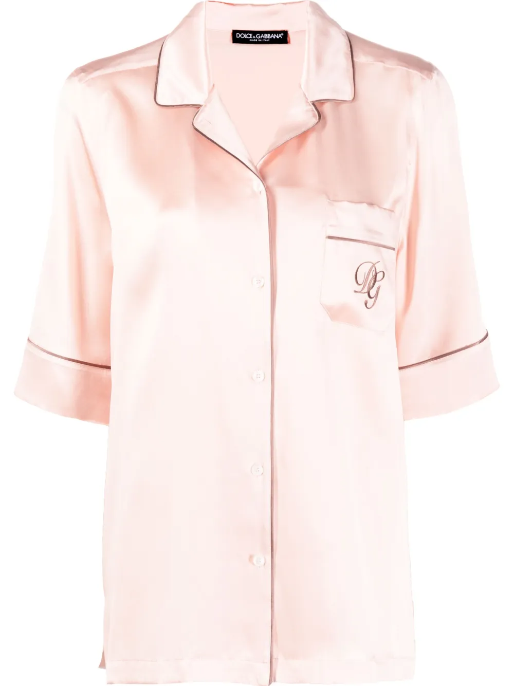 Рубашка с вышитым логотипом DOLCE & GABBANA, розовый
Рубашка с вышитым логотипом DOLCE & GABBANA, розовый