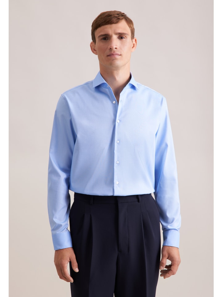 Деловая рубашка, стандартного размера, средне-синего цвета Seidensticker
Деловая рубашка, стандартного размера, средне-синего цвета Seidensticker