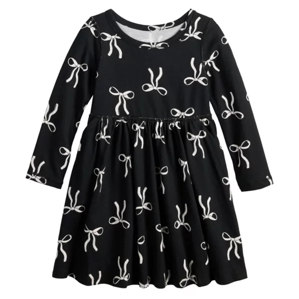 Сенсорное адаптивное платье с длинными рукавами для малышей и девочек 4-12 лет Jumping Beans, цвет bow icons black
Сенсорное адаптивное платье с длинными рукавами для малышей и девочек 4-12 лет Jumping Beans, цвет bow icons black