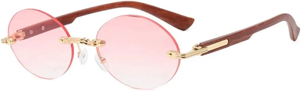 Стильные ретро-солнцезащитные очки без оправы с защитой от УФ-излучения, металлические, для мужчин и женщин, для путешествий и активного отдыха TVTBBVV, Gold-pink.
Стильные ретро-солнцезащитные очки без оправы с защитой от УФ-излучения, металлические, для мужчин и женщин, для путешествий и активного отдыха TVTBBVV, Gold-pink.