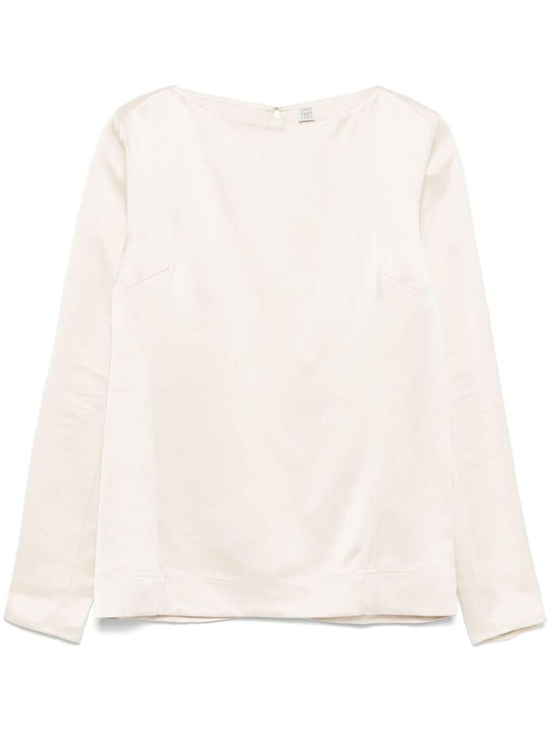 TOTEME атласный топ с длинными рукавами, серый 
TOTEME атласный топ с длинными рукавами, серый