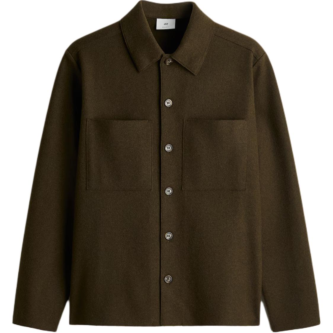 H&M Рубашка мужская темная хаки грин
H&M Рубашка мужская темная хаки грин