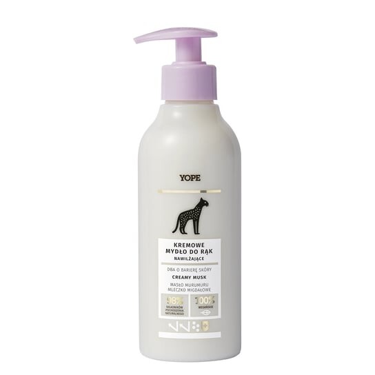 Увлажняющее кремообразное жидкое мыло, 300 мл Yope, Creamy Musk 
Увлажняющее кремообразное жидкое мыло, 300 мл Yope, Creamy Musk