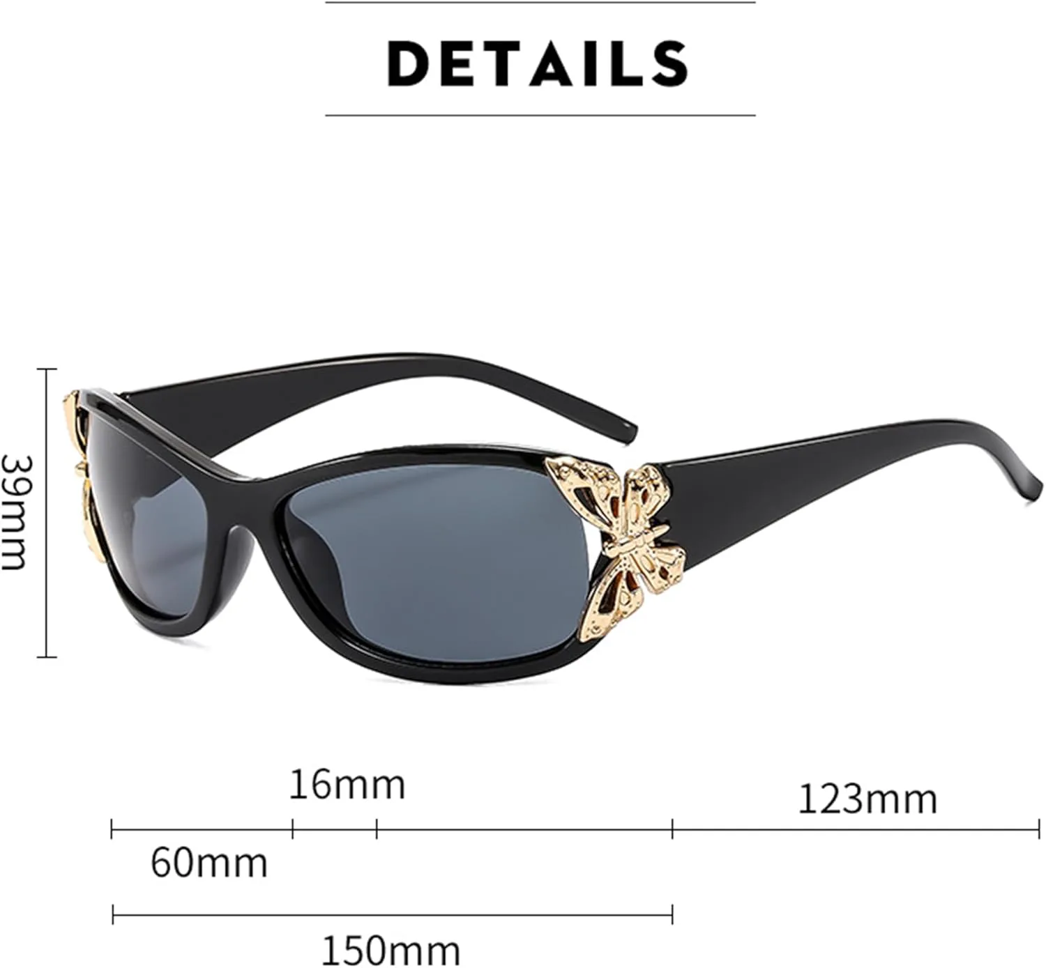 bullabulling Модные поляризованные солнцезащитные очки в стиле Y2K с обтекаемым дизайном в виде бабочки. Модные солнцезащитные очки с защитой UV400, Rainbow/Red
bullabulling Модные поляризованные солнцезащитные очки в стиле Y2K с обтекаемым дизайном в виде бабочки. Модные солнцезащитные очки с защитой UV400, Rainbow/Red