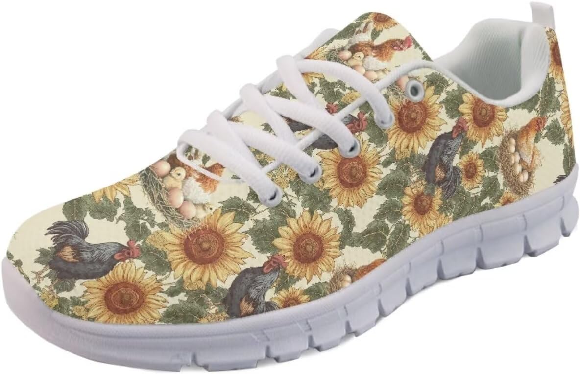 Женские слипоны кроссовки для ходьбы, тенниса и бега, весенне-летние кроссовки с цветочным принтом, легкие для спортзала, путешествий и работы Getelinseng, Retro Chicken Sunflower
Женские слипоны кроссовки для ходьбы, тенниса и бега, весенне-летние кроссовки с цветочным принтом, легкие для спортзала, путешествий и работы Getelinseng, Retro Chicken Sunflower