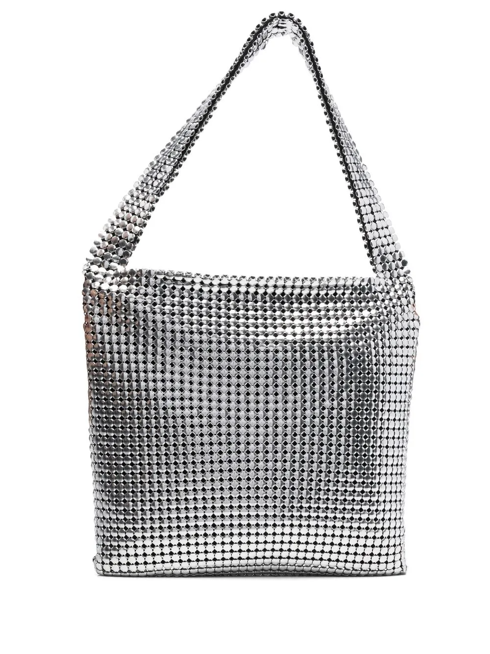 Декорированная сумка на плечо Rabanne, серебяный 
Декорированная сумка на плечо Rabanne, серебяный