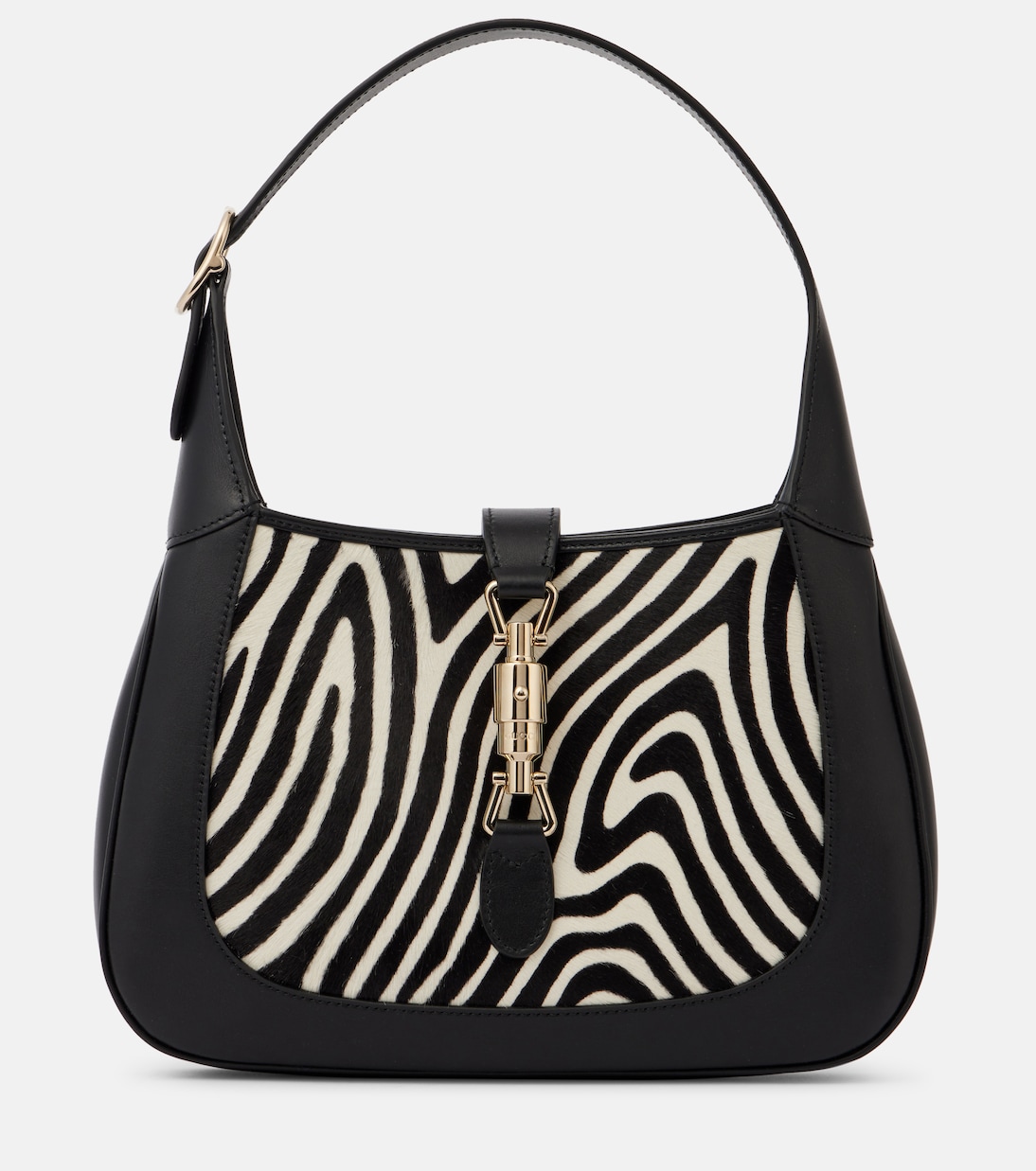 Jackie 1961 Маленькая сумка через плечо в полоску зебры Gucci, White Black /Black
Jackie 1961 Маленькая сумка через плечо в полоску зебры Gucci, White Black /Black