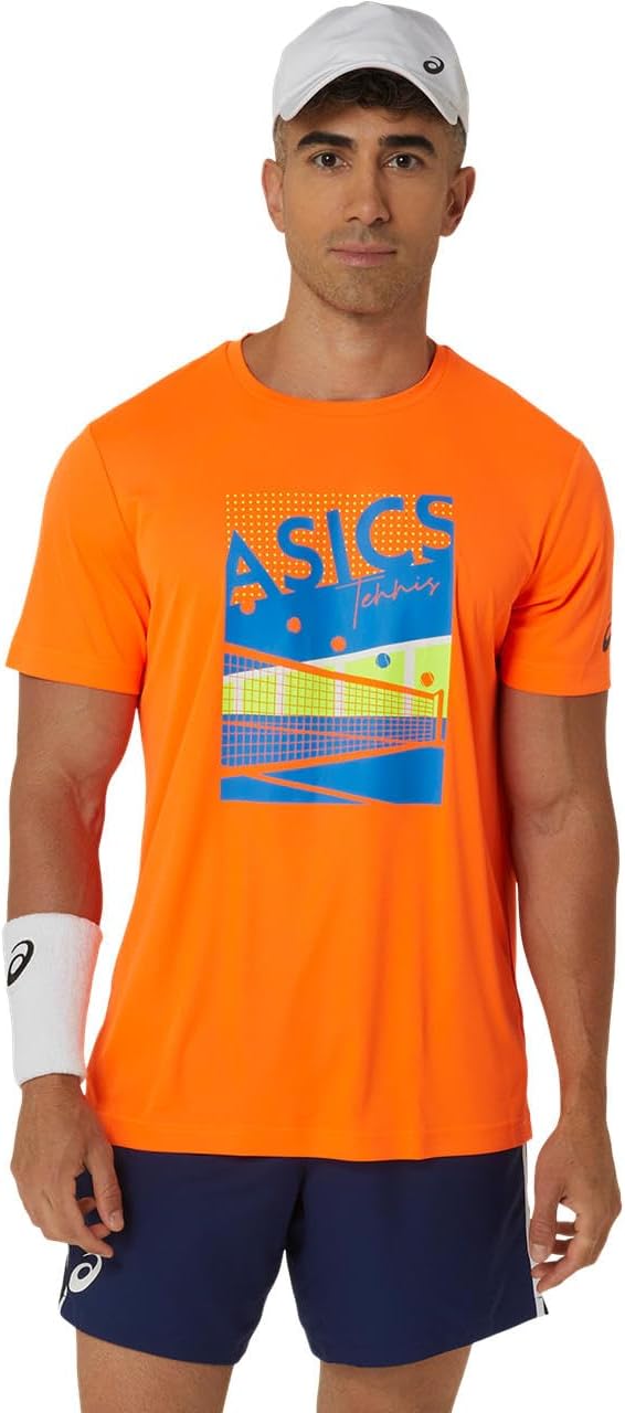 Мужская теннисная футболка ASICS с коротким рукавом и крутым графическим принтом, 2041A284
Мужская теннисная футболка ASICS с коротким рукавом и крутым графическим принтом, 2041A284